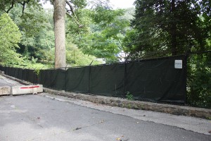 This visual barrier was installed by BLCC on July 19
