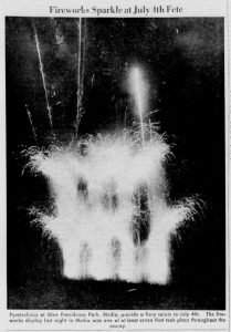 1955 fireworks in Chester Times